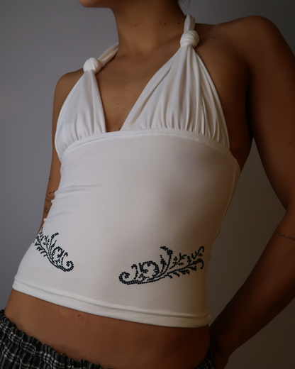Whimsical Tramp Stamp Halter