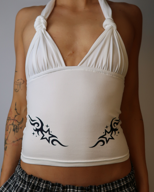 Y2K Tramp Stamp Halter